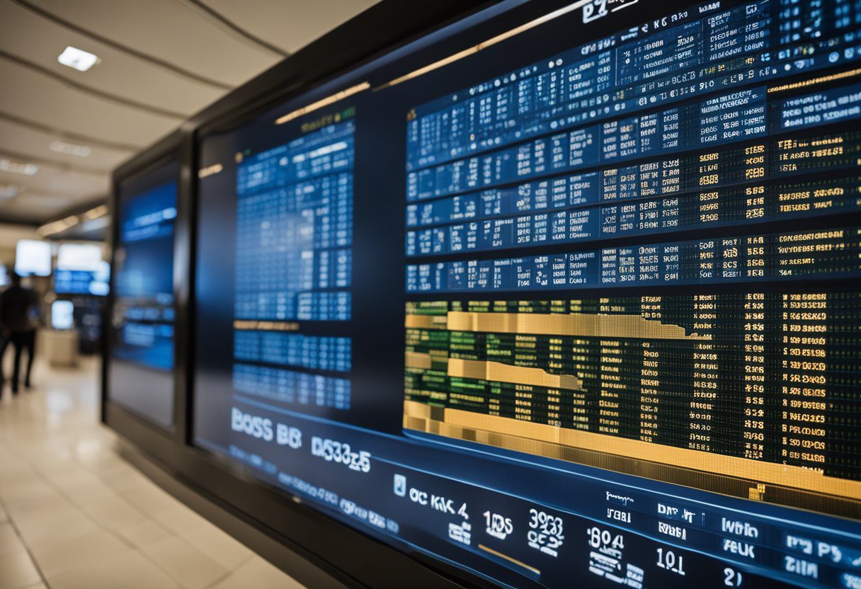 A digital display showing frequent updates and timing of DPboss Net Matka results