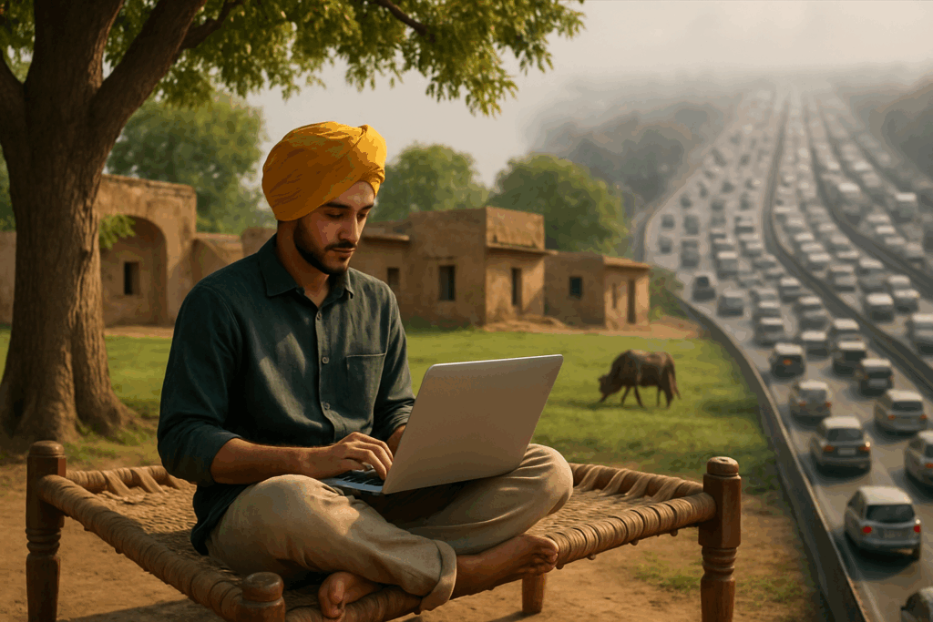 Цифровые кочевники Пенджаба: как деревни становятся IT-хабами, пока Бангалор задыхается от пробок