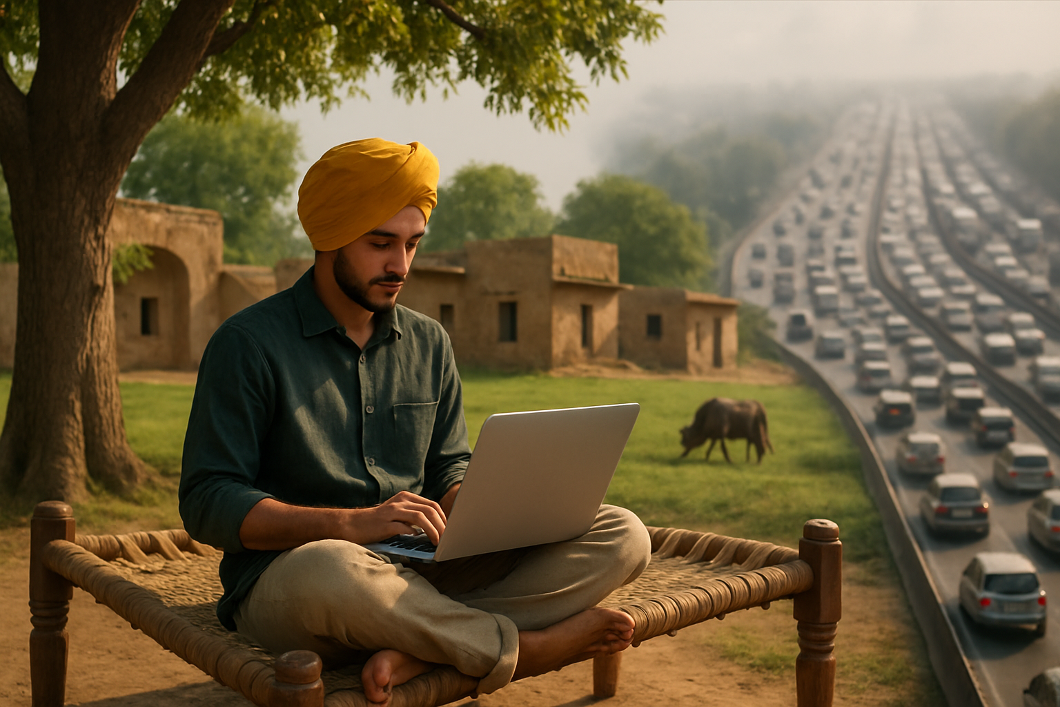 Цифровые кочевники Пенджаба: как деревни становятся IT-хабами, пока Бангалор задыхается от пробок